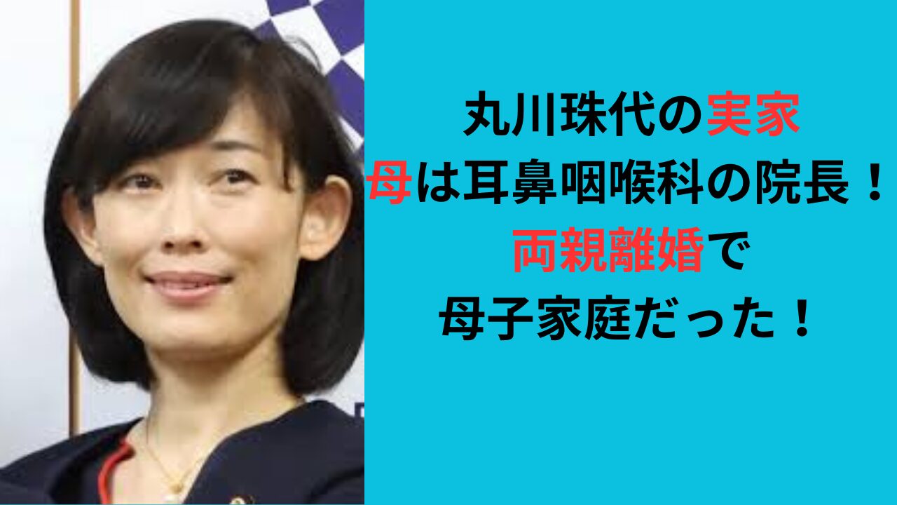 【丸川珠代の実家】母は耳鼻咽喉科の院長！両親離婚で母子家庭だった